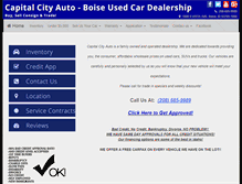 Tablet Screenshot of capitalcityautoboise.com